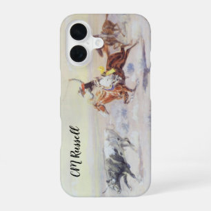 Cowboys from the Bar Triangle by CM Russell iPhone 16 Case