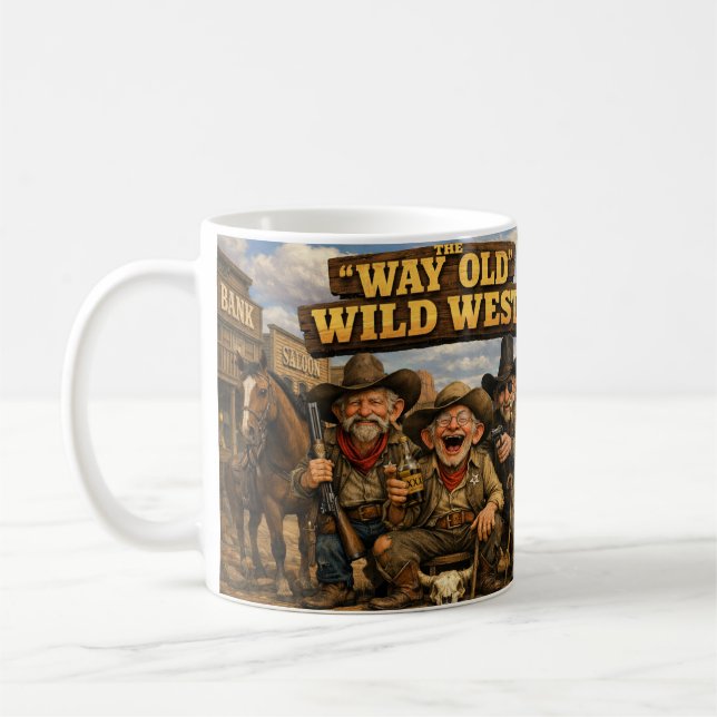 Cowboys from the Old Wild West Coffee Mug (Left)