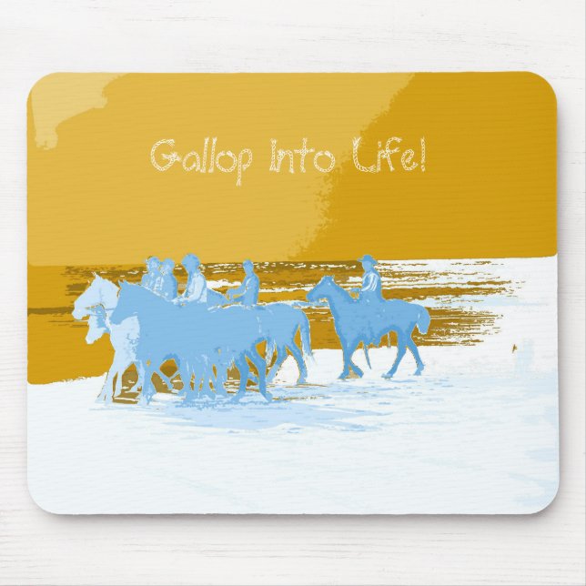 cowboys, Gallop Into Life! Mouse Mat (Front)