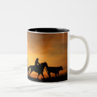 Cowboys Horses and Steer Country Western Rugged