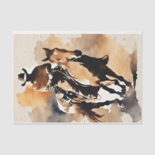  Cowboy's Journey in Watercolor Decoupage Paper