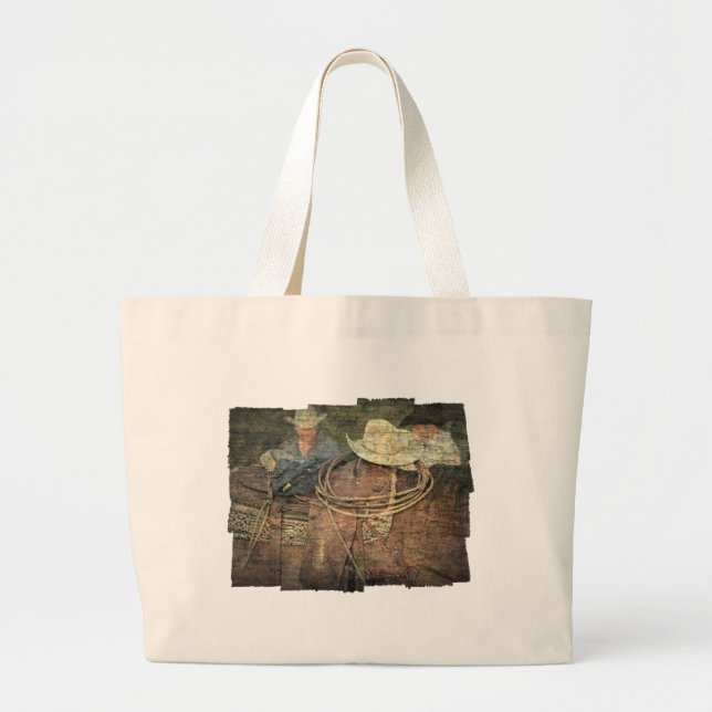 Cowboys Large Tote Bag (Front)