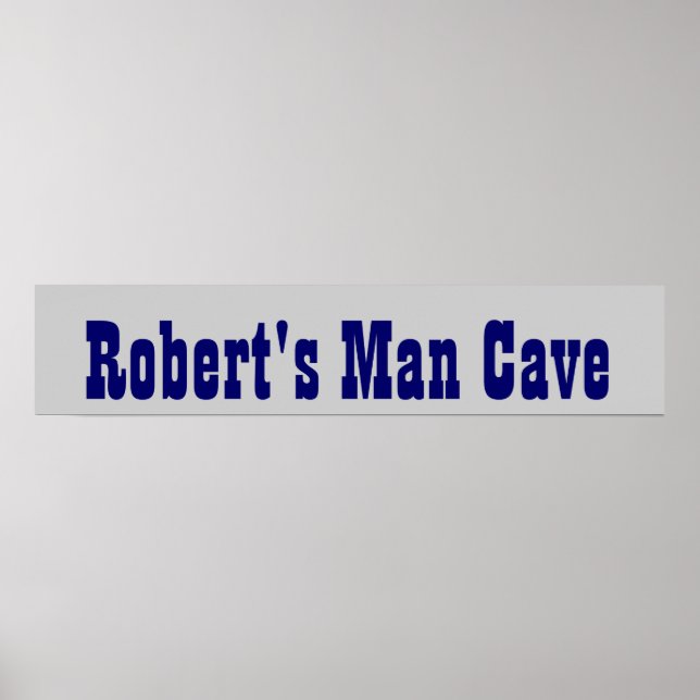 Cowboy's Man Cave Banner Poster (Front)