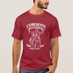Cowboys Motorcycle Shop Est. 1967 Vintage T-Shirt