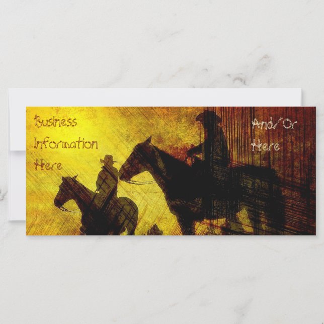 Cowboys on Horseback 2012 Calendar Bookmark (Front)