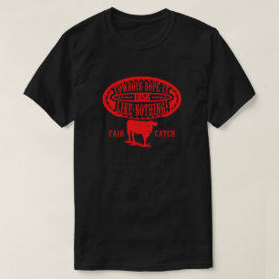 Cowboys Rope It Like Nothing -Barbed Wire RED T-Shirt