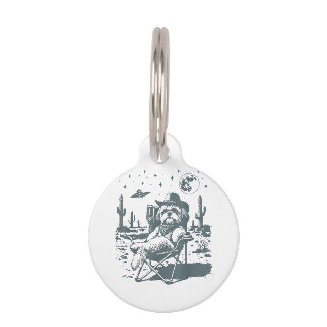  Cowboys UFO Western Pet Tag (Front)