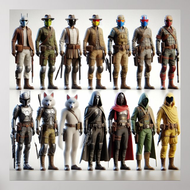 Cowboys VS Mutants Poster (Front)