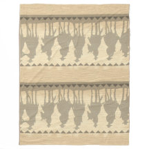 Cowboys western roundup fleece Throw Blanket 50x60