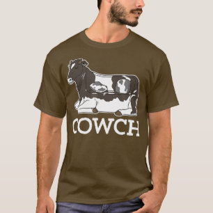 Cowch Funny Cow Couch Cattle Farm Animals  T-Shirt