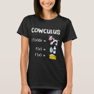 Cowculus Cow Math Nerdy Student Teacher T-Shirt