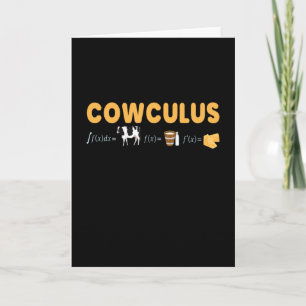 Cowculus Math Physics Cows Cow Card