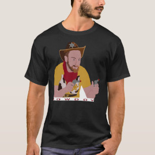 Cowdoy - Aunty Donna Sticker T-Shirt