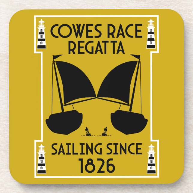 Cowes Isle of Wight Yacht Regatta Coaster (Front)