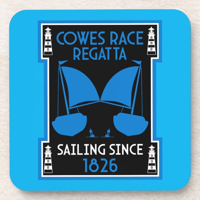 Cowes Isle of Wight Yacht Regatta Coaster (Front)