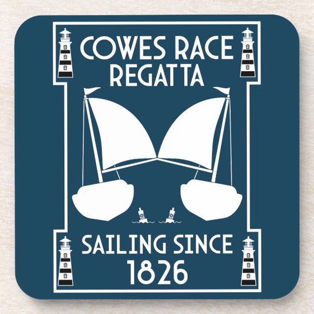 Cowes Isle of Wight Yacht Regatta Coaster (Front)