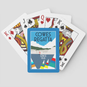 Cowes Isle of Wight Yacht Regatta Playing Cards