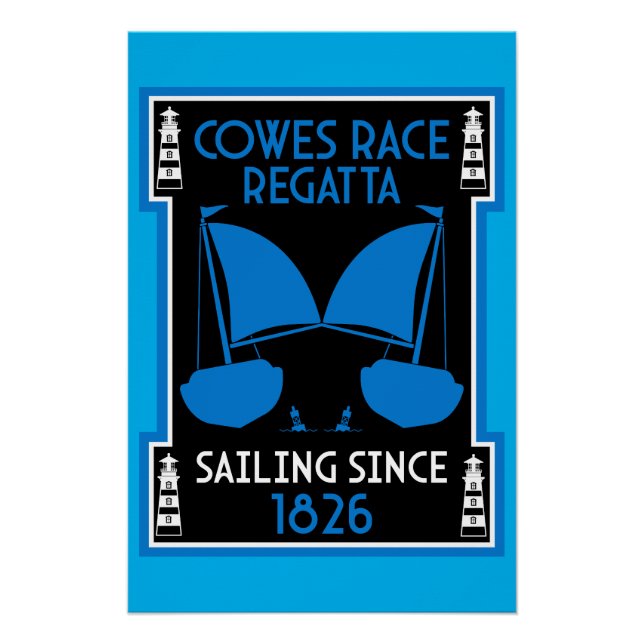 Cowes Isle of Wight Yacht Regatta Poster (Front)