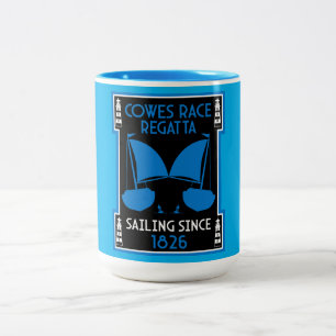 Cowes Isle of Wight Yacht Regatta Two-Tone Coffee Mug