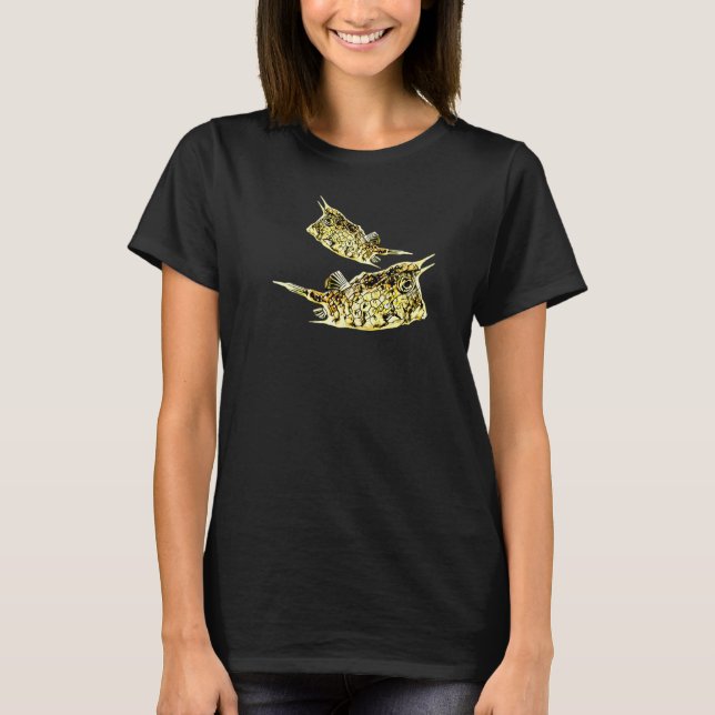 Cowfish Fish Ocean Saltwater Reef Aquarium T-Shirt (Front)