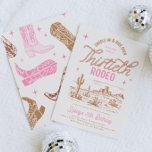 Cowgirl 30th Rodeo Birthday Invitation<br><div class="desc">Cowgirl 30th Birthday Invitation
Ready to be personalised by you!</div>