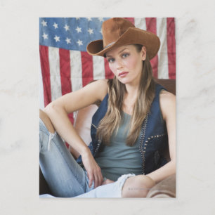 Cowgirl 5 postcard