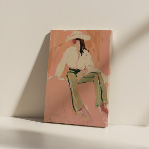 Cowgirl Aesthetic Stretched Canvas Print