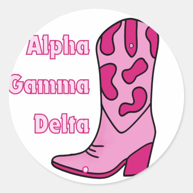Cowgirl AGD Sorority Sticker (Front)