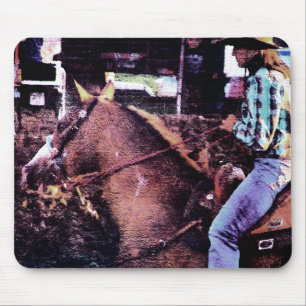 Cowgirl and Paint Horse Mouse Mat