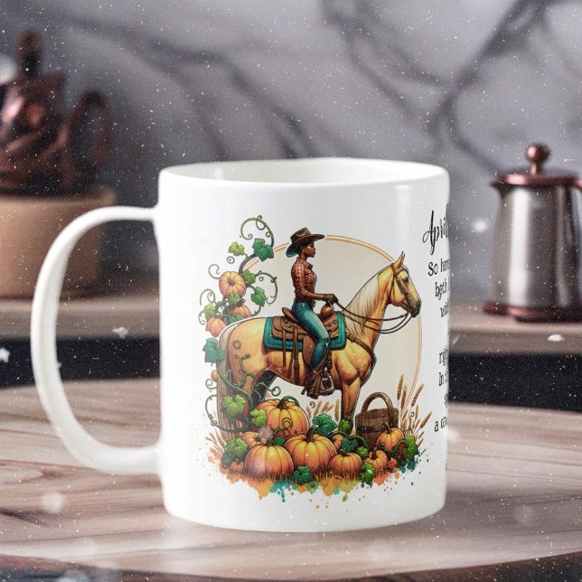 Cowgirl Autumn Coffee Mug (Enjoy this fun Autumn design!)