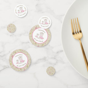 Cowgirl Baby Shower Country Western Pink Girl Confetti