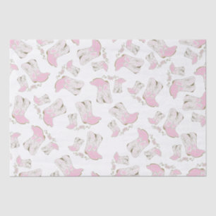 Cowgirl Baby Shower Country Western Pink Girl Tissue Paper