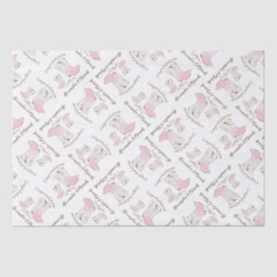 Cowgirl Baby Shower Country Western Pink Girl Tissue Paper