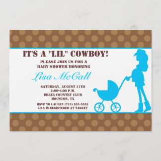 Cowgirl Baby Shower Invitation