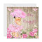 Cowgirl Baby Shower Pink Rustic Wood Girl Brunette