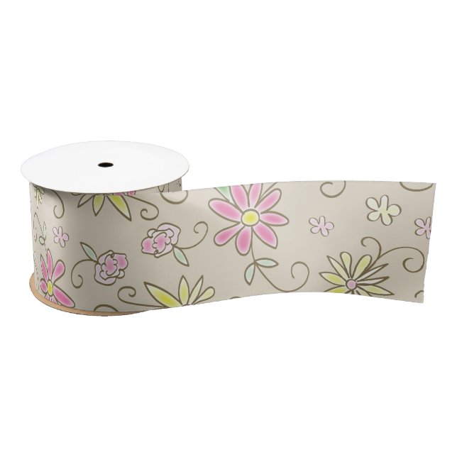 Cowgirl Baby Shower Satin Ribbon (Spool)