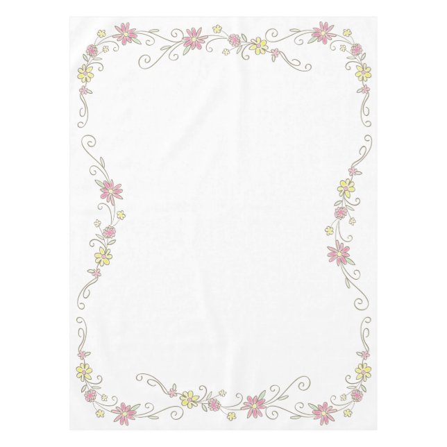 Cowgirl Baby Shower Tablecloth (Front)