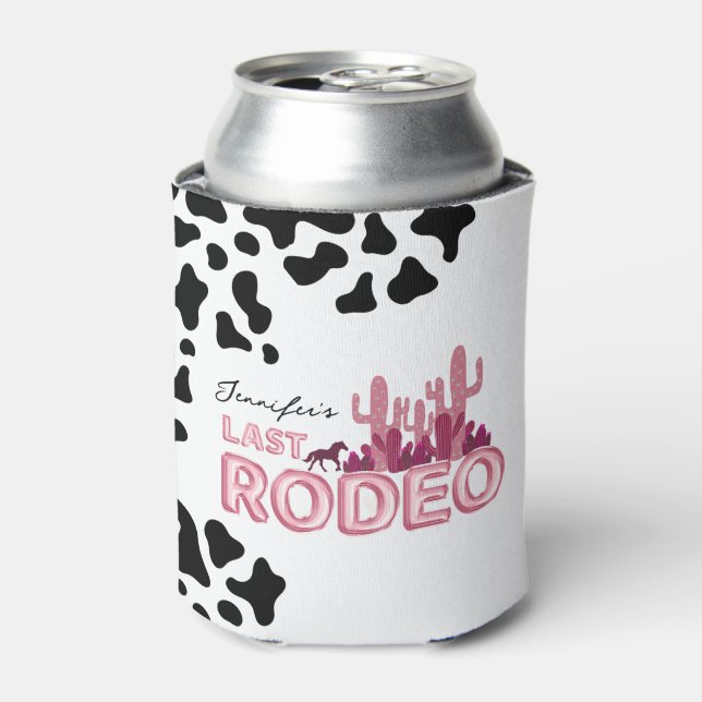 Cowgirl bachelorette party Last rodeo Can Cooler (Can Front)