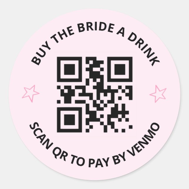 Cowgirl Bachelorette QR/Venmo Sticker (Front)
