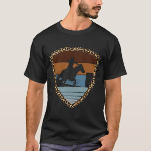 Cowgirl Barrel Racing Horseback Riding Rodeo Ropin T-Shirt