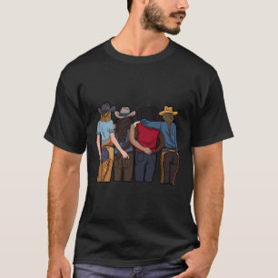 Cowgirl Bestfriends Barrel Racing Horseback Riding T-Shirt