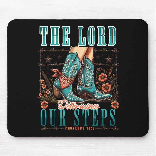 Cowgirl Bible Scripture Verse Western Jesus For Wo Mouse Mat (Front)