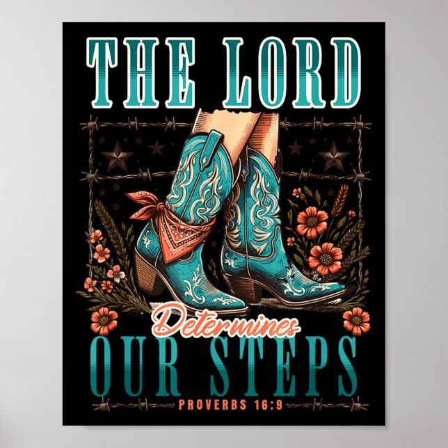 Cowgirl Bible Scripture Verse Western Jesus For Wo Poster (Front)