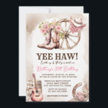 Cowgirl Birthday 21st, 30th, 40th, Rustic Western  Invitation<br><div class="desc">Cowgirl Boot Floral Western Invitation.
Rustic 30th Western Cowgirl Birthday.</div>