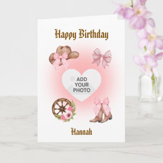Cowgirl Birthday Card