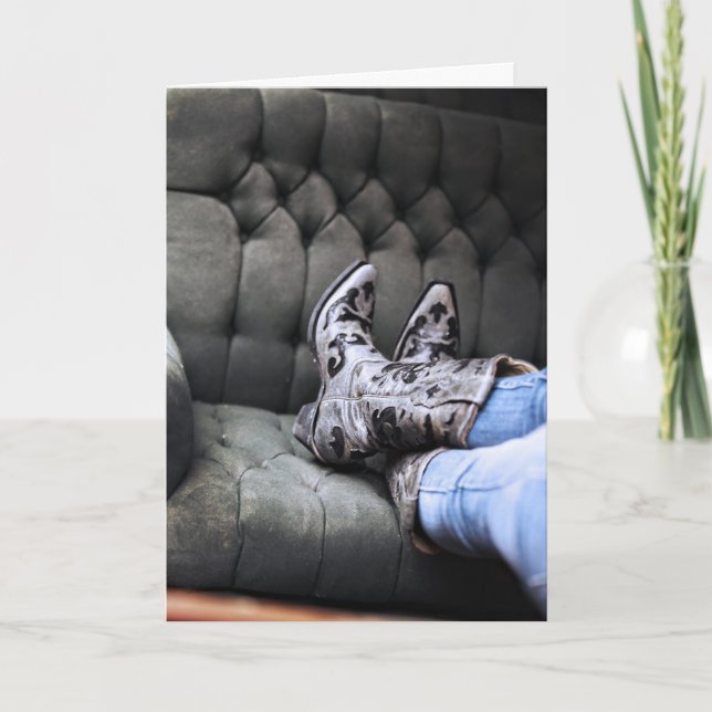 COWGIRL BIRTHDAY CARD (Front)