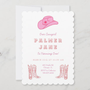 Cowgirl Birthday Invitation