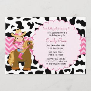 Cowgirl Birthday Invitation