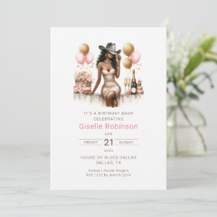 Cowgirl Birthday Party Invitation