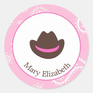 Cowgirl  Birthday  Stickers